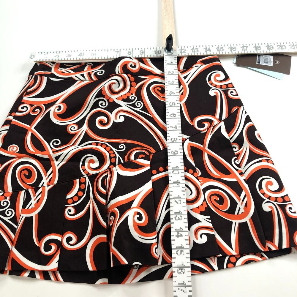 Lady Hagen NEW 4 (Fit 30 In) Cotton Blend Golf Skirt Skort 4" Shorts Brown - Picture 3 of 9